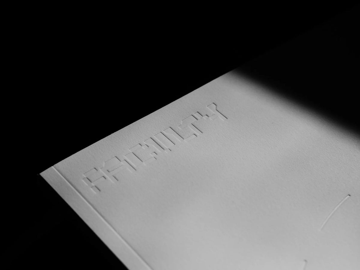 Faculty 2: the white cover, blind-embossed